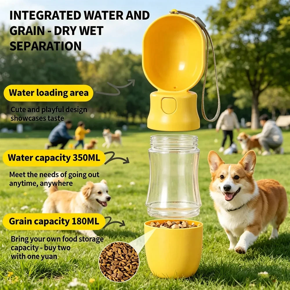 2-in-1 Pet Travel Bottle
