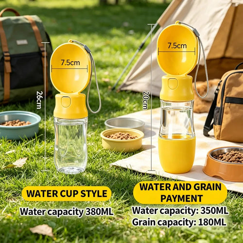 2-in-1 Pet Travel Bottle